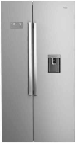 Beko - ASD241X American - Fridge Freezer - Stainless Steel